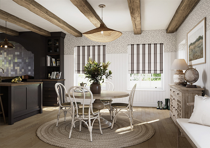 The British Stripe Co. Edward, Highlands No.1 - Twist&Fit Roman Blind - Image 7